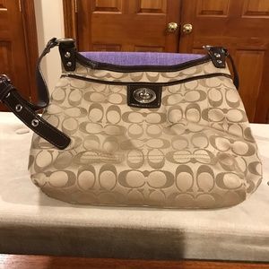 Coach fabric handbag.